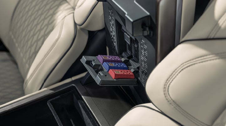 Digital Scent cartridges are shown in the diffuser located in the center arm rest. | Buss Lincoln in McHenry IL