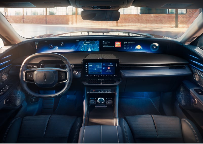 The panoramic display is shown in a 2024 Lincoln Nautilus® SUV. | Buss Lincoln in McHenry IL